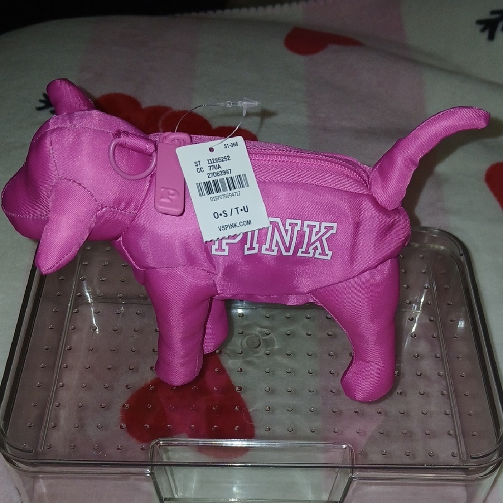PINK Victoria's Secret Dog Zip Case With An Adorable Bag Inside!